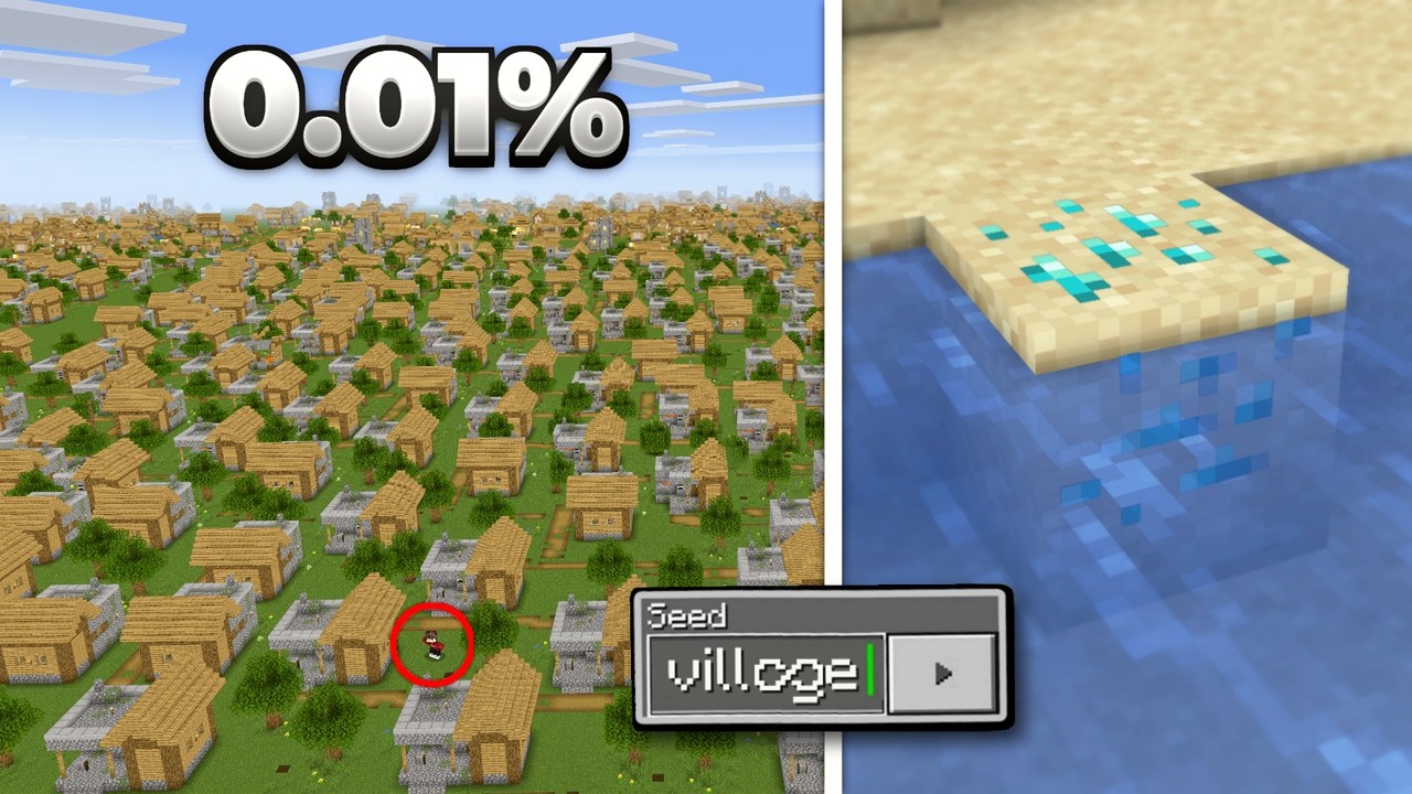 I Found Minecraft’s Rarest Secret Seeds! background