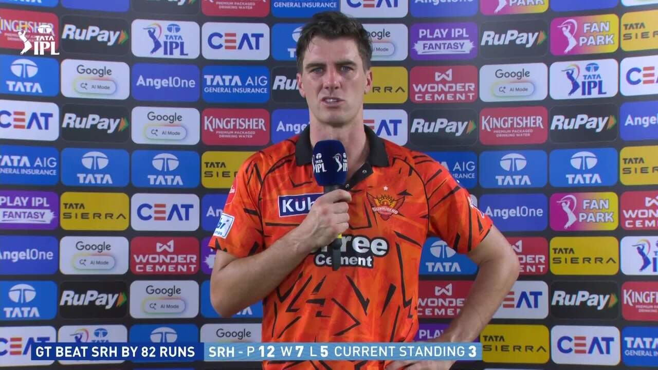 IPL 2026 M56: GT vs SRH - Pat Cummins Interview