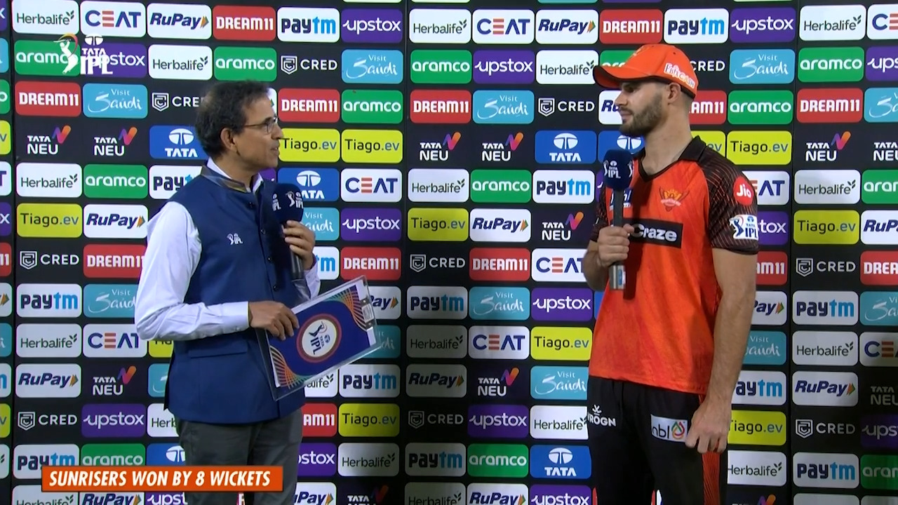 M14: SRH vs PBKS – Post Match Presentation background