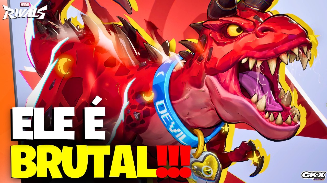 TODAS AS HABILIDADES E GAMEPLAY DO DINOSAURO DEMÔNIO NO MARVEL RIVALS background