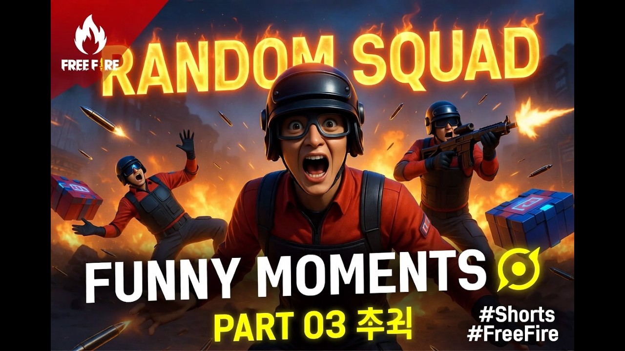 “Free Fire Random Squad Gameplay 🤣 Funny Moments! Parts 03 🔥 #Shorts”
