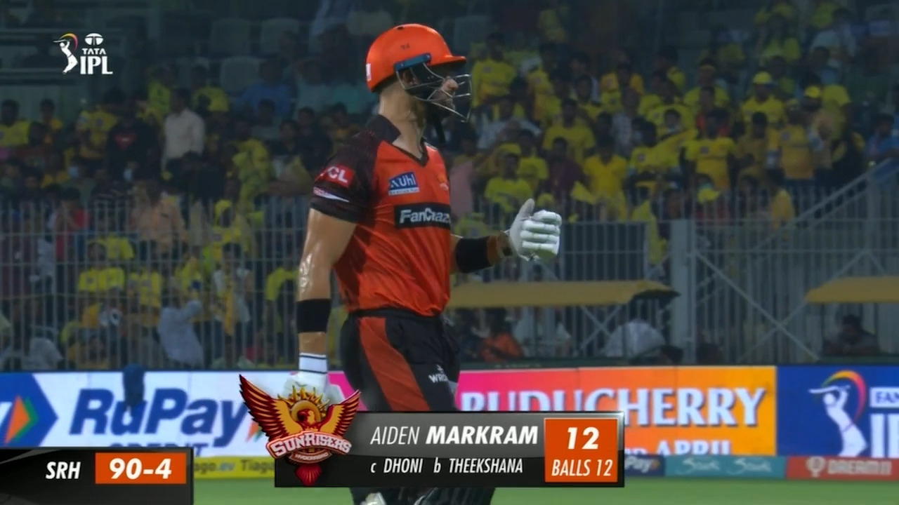 M29: CSK vs SRH – Aiden Markram Wicket