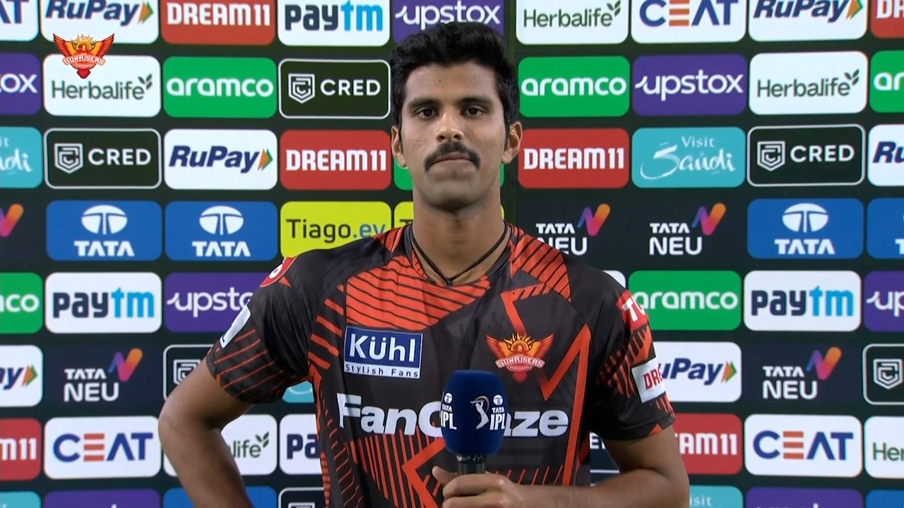 M34: SRH vs DC – Washington Sundar Interview background