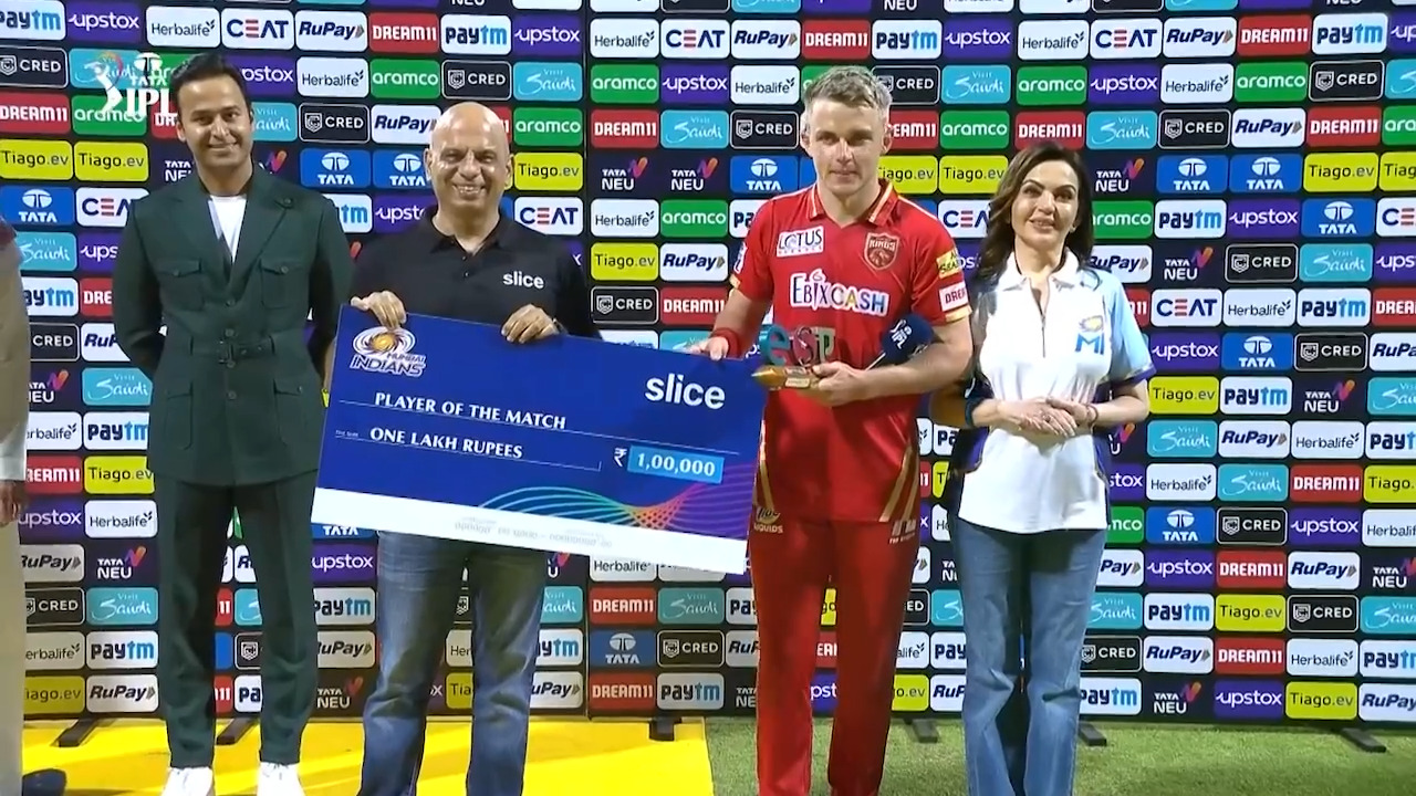 M31: MI vs PBKS – Man of the Match – Sam Curran