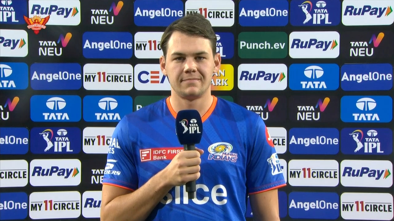 M08: SRH vs MI – Gerald Coetzee Interview