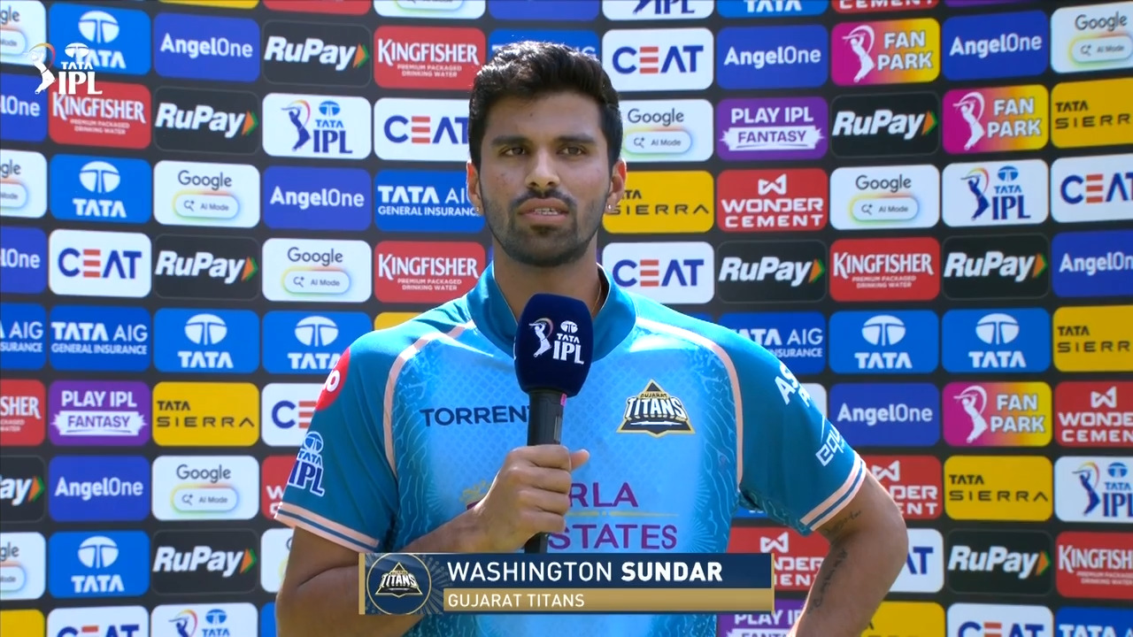 IPL 2026 M19: LSG vs GT - Washington Sundar Interview
