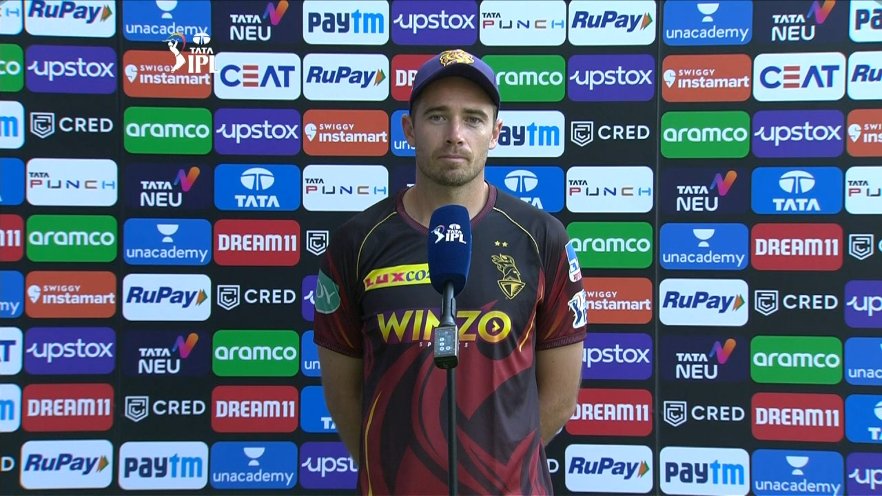 M08: KKR vs PBKS – Tim Southee Interview background