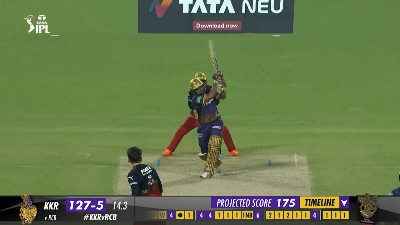M09: KKR vs RCB – Shardul Thakur Six