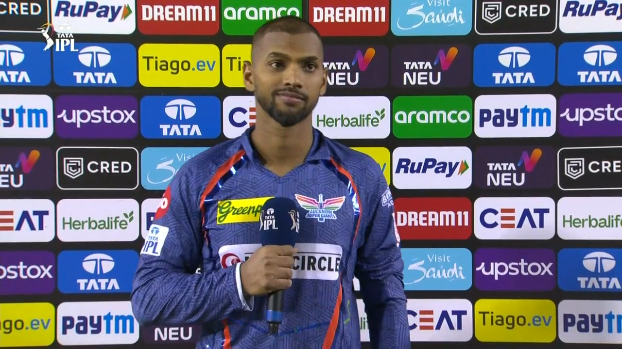 M38: PBKS vs LSG – Nicholas Pooran Interview background
