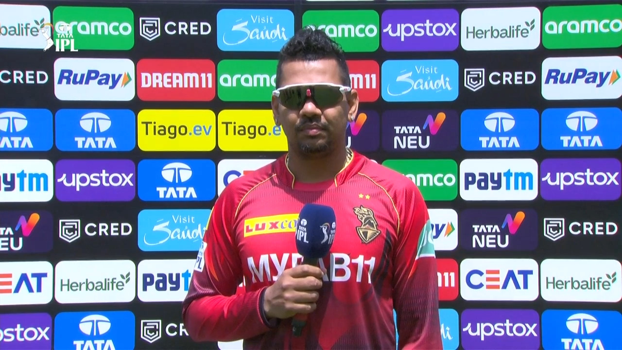 M13: GT vs KKR – Sunil Narine Interview background