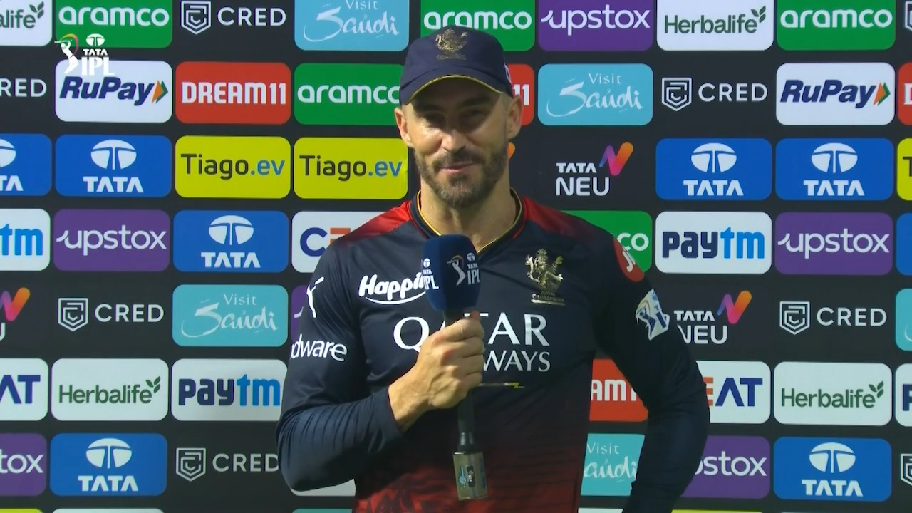 M15: RCB vs LSG – Faf Du Plessis Interview