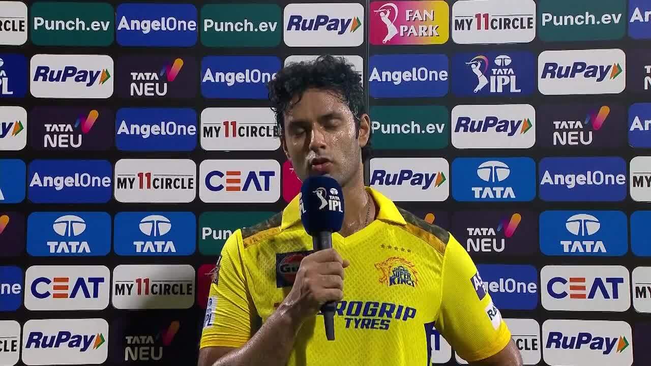 M39: CSK vs LSG – Shivam Dube Interview background