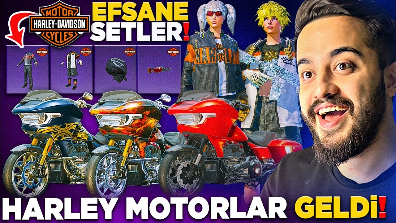 YENİ HARLEY DAVIDSON MOTORLAR ve EFSANE SETLER GELDİ! (MUHTEŞEM) PUBG Mobile