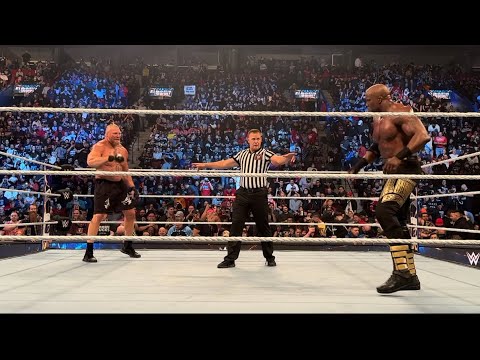 Brock Lesnar vs Bobby Lashley Full Match - WWE Elimination Chamber 2023 background