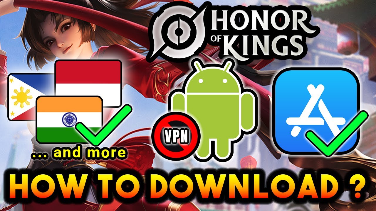 How to download & CHANGE SERVER Honor of Kings Global Server ? backdrop