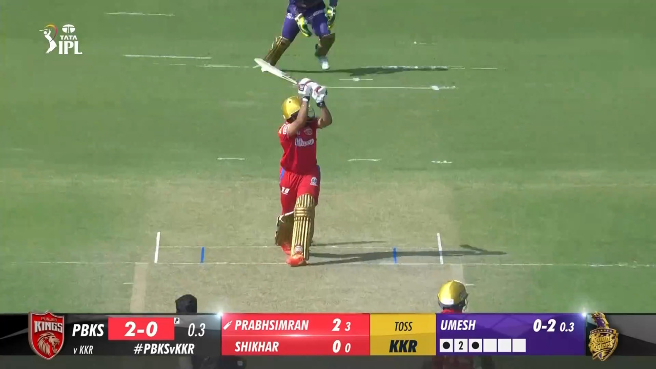 M02: PBKS vs KKR – Simran Singh Six
