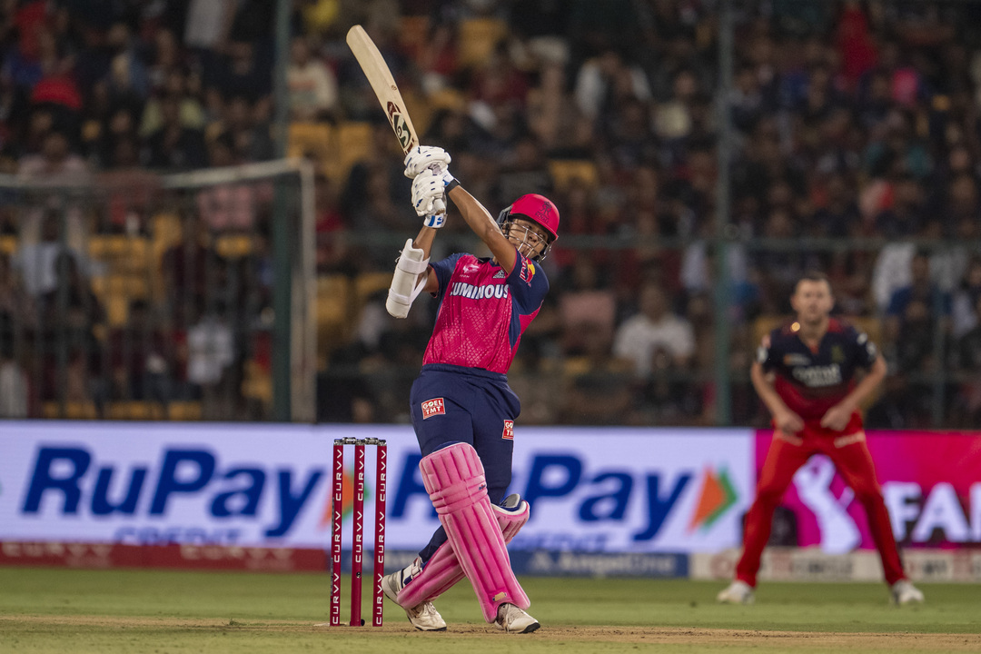 Six to Start: Jaiswal Greets Bhuvi with a First-Ball Maximum background