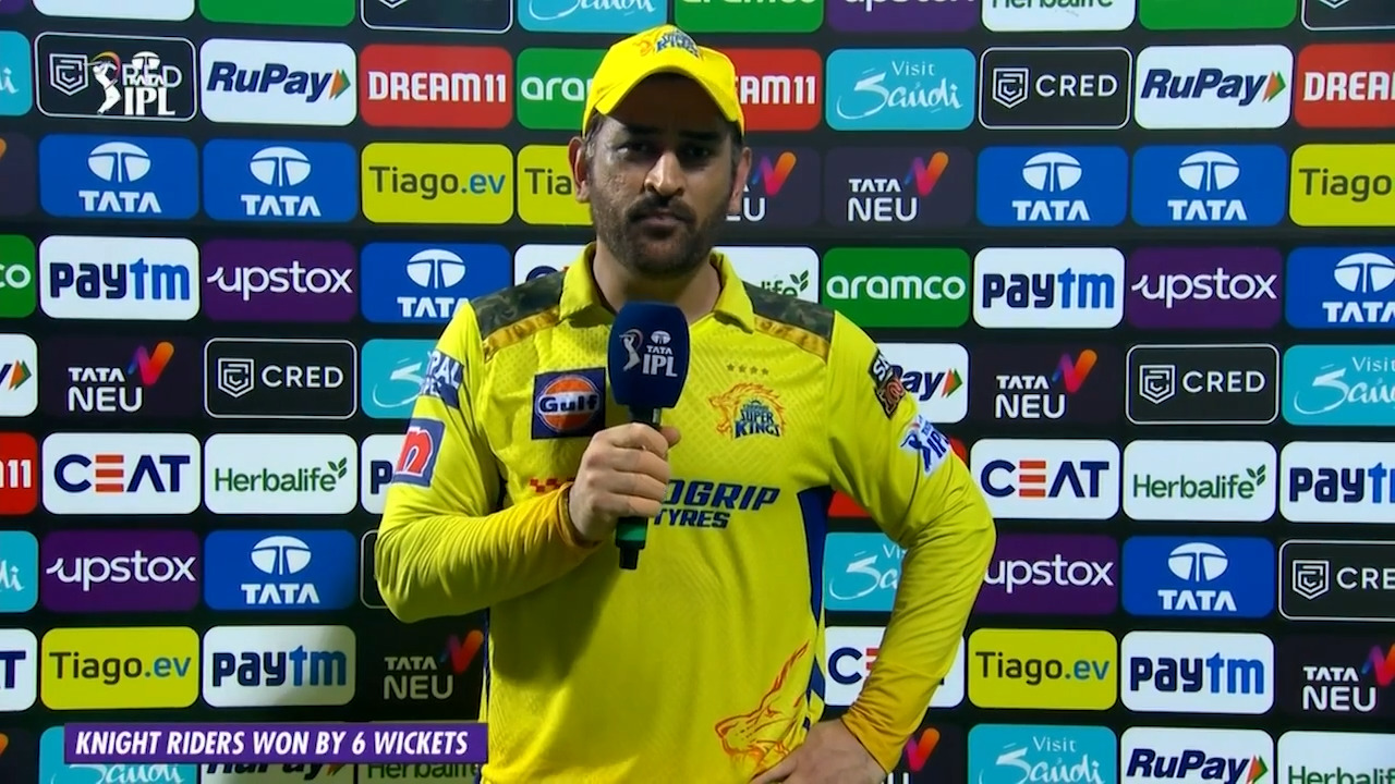 M61: CSK vs KKR – MS Dhoni Interview