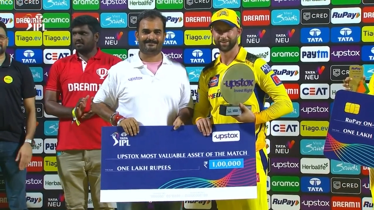 M29: CSK vs SRH – Upstox most Valuable Asset of the Match – Devon Conway