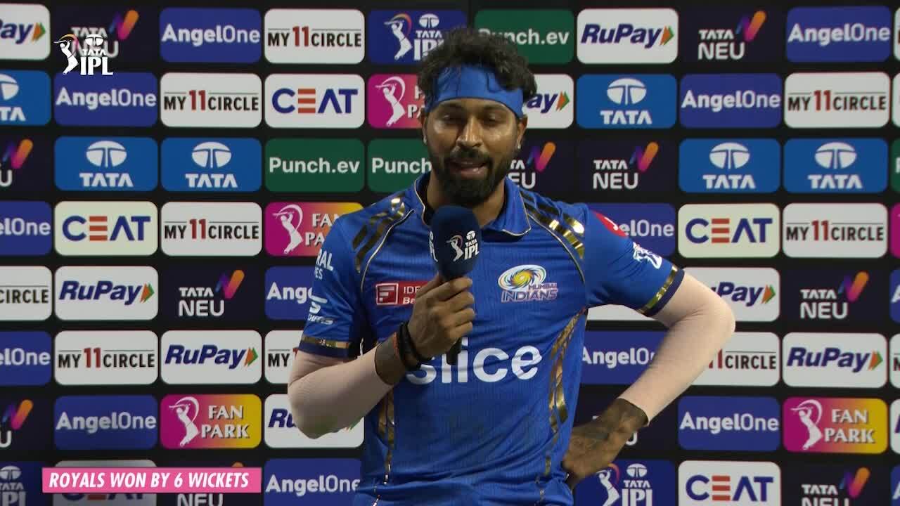 M14: MI vs RR – Hardik Pandya Interview
