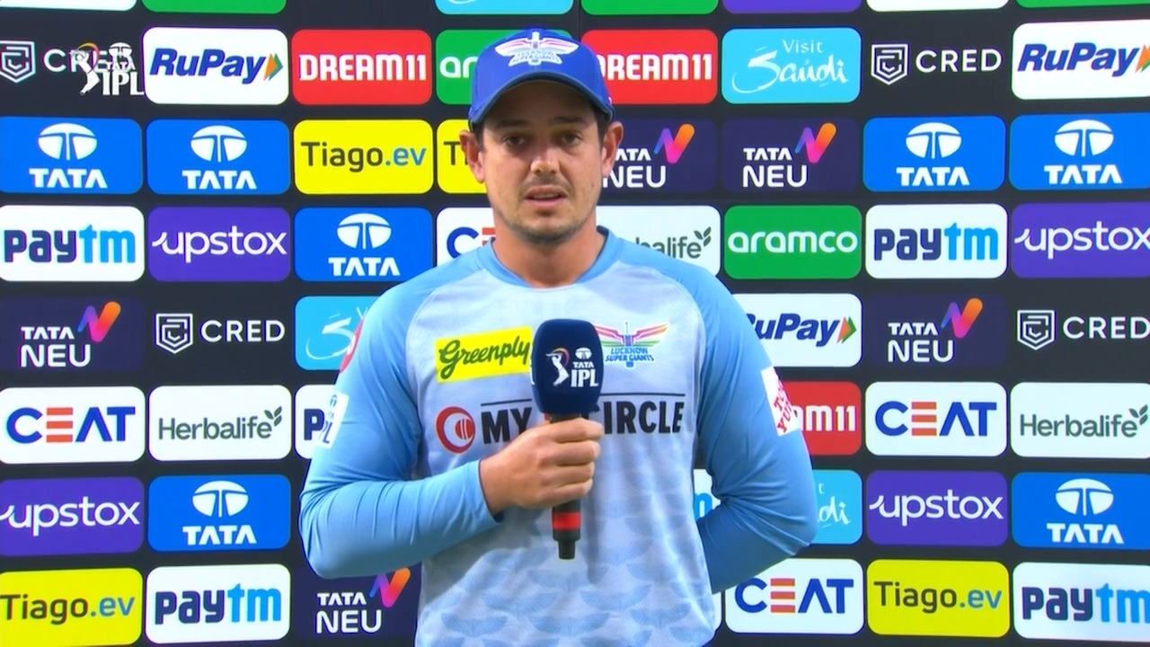 M10: LSG vs SRH – Quinton De Kock Interview