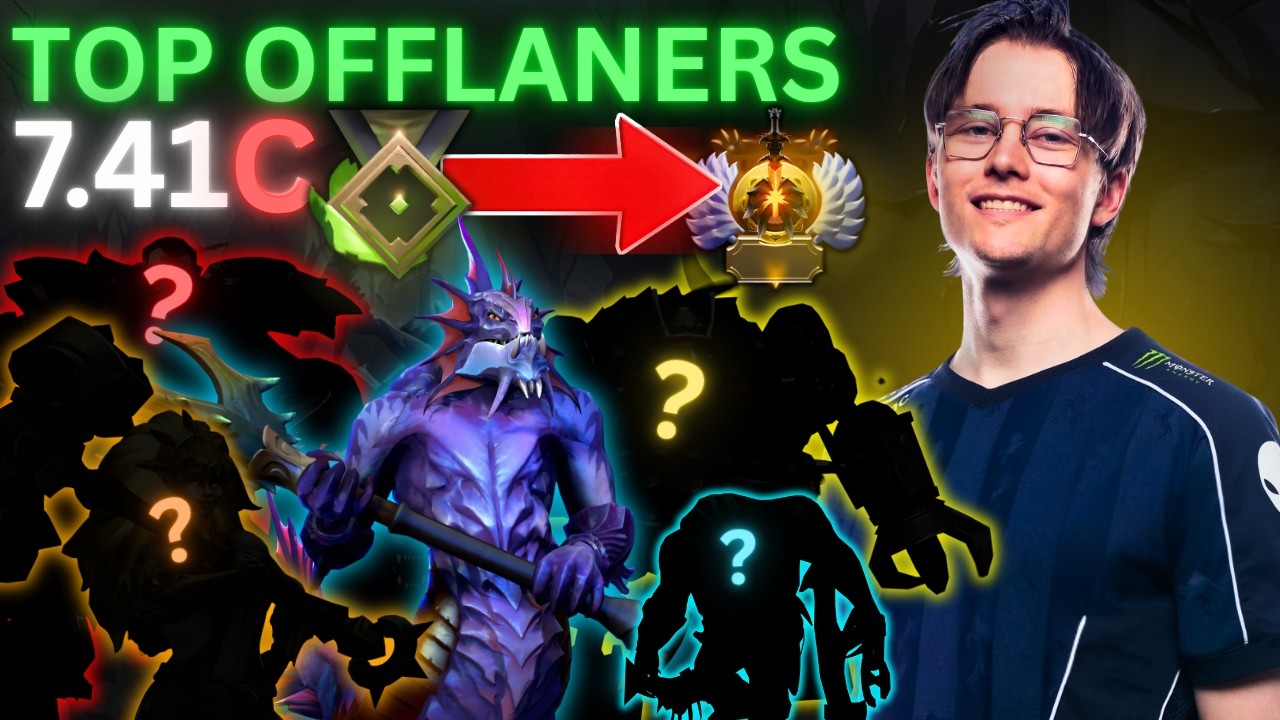 Top 5 Broken Offlaners For Every MMR! - Dota 2 7.41c Guide