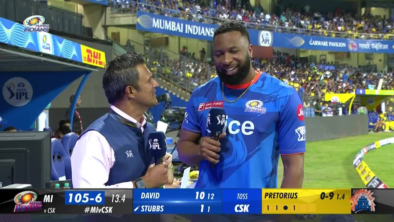 M12: MI vs CSK – Kieron Pollard Interview