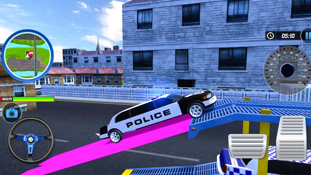 Police Transport Car Parking Gameplay - US Truck Driving Simulator