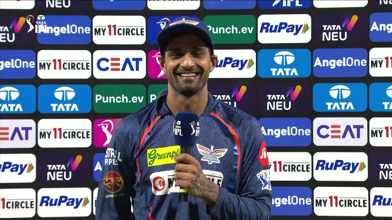 M44: LSG vs RR – Deepak Hooda Interview
