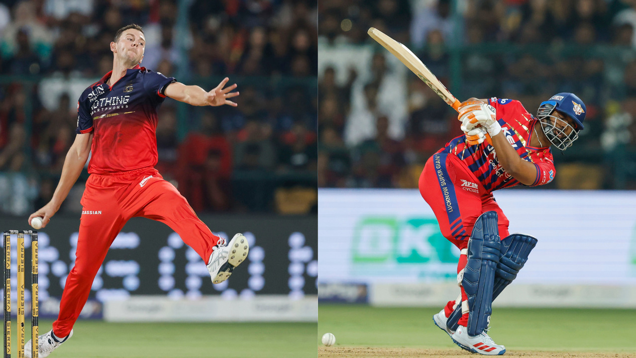 Ouch! Hazlewood's fiery burst vs Pant