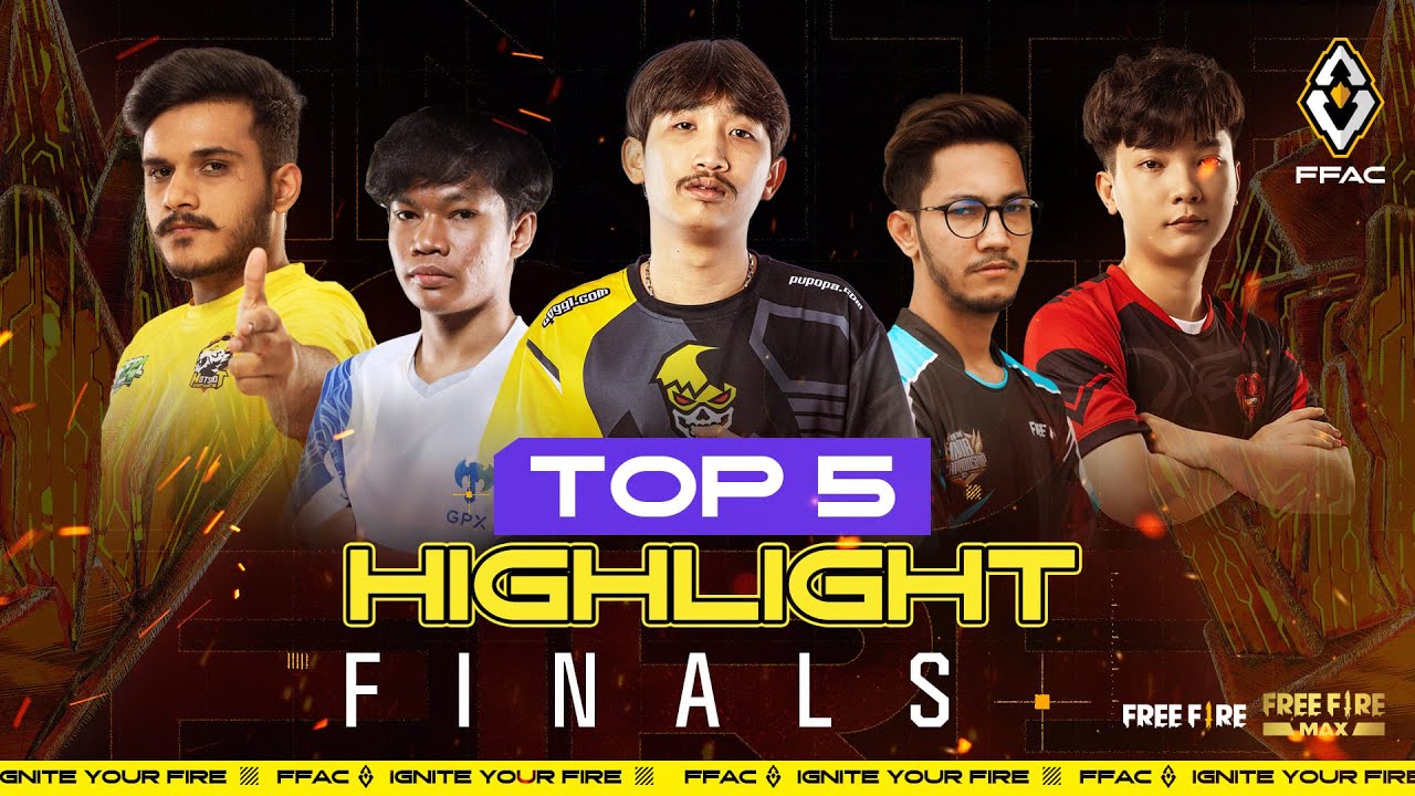 Top 5 Highlight from Finals| Free Fire Asia Championship | Free Fire Esports