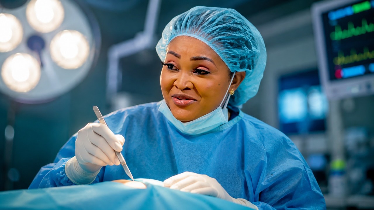 THE SURGEON - A Nigerian Yoruba Movie poster - similar to AMI ATI AMIN (SIGNS AND AMEN)