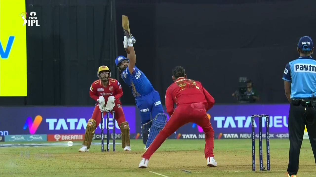 Elegance & Timing: Rohit Sharma's beautiful lofted six