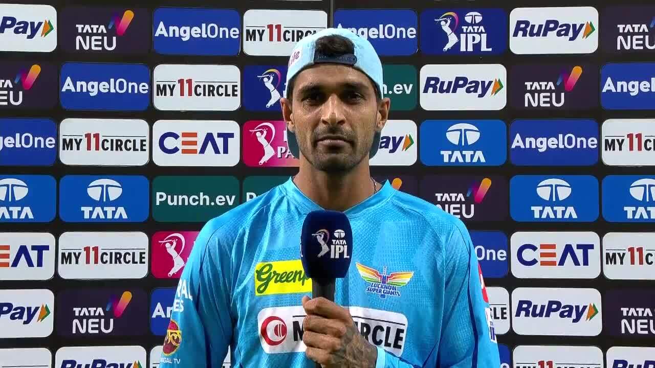 M39: CSK vs LSG – Deepak Hooda Interview background