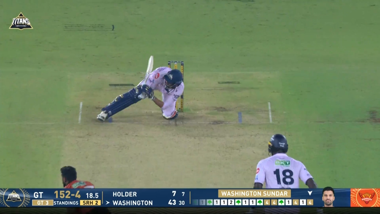 IPL 2026 M56: GT vs SRH - Washington Sundar Six background