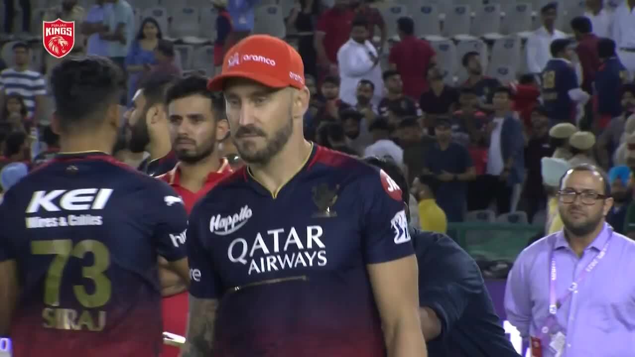 M27: PBKS vs RCB – RuPay On-The-Go 4s of the Match – Faf Du Plessis background