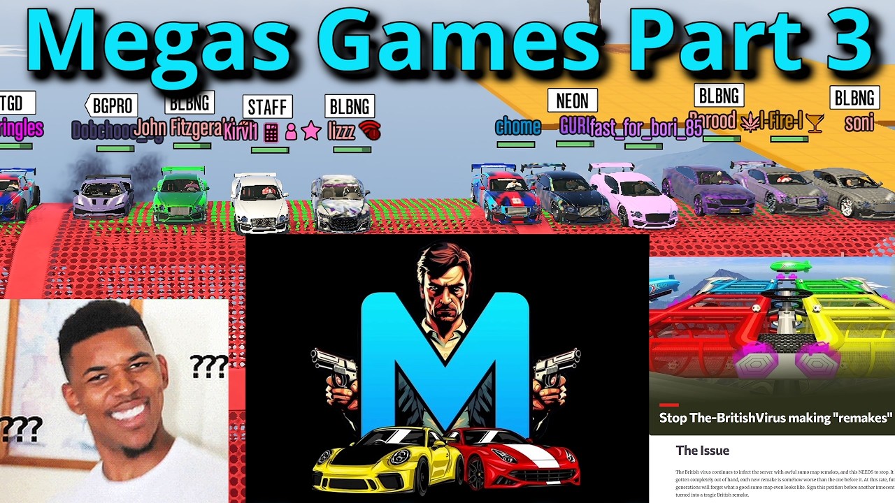 Funny Moments Megas Games Part 3 GTAV FiveM