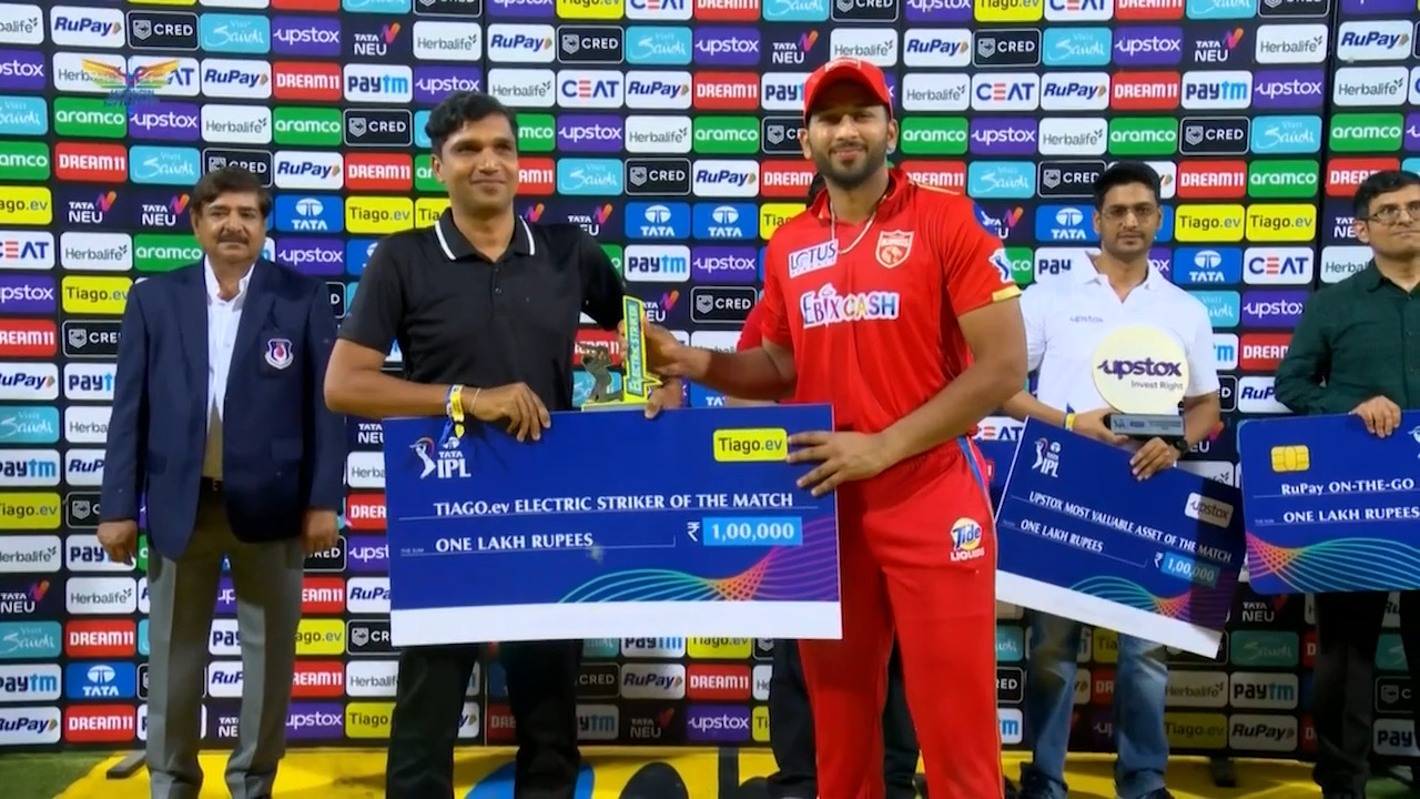 M21: LSG vs PBKS – TIAGO.ev Electric Striker of the Match – Shahrukh Khan