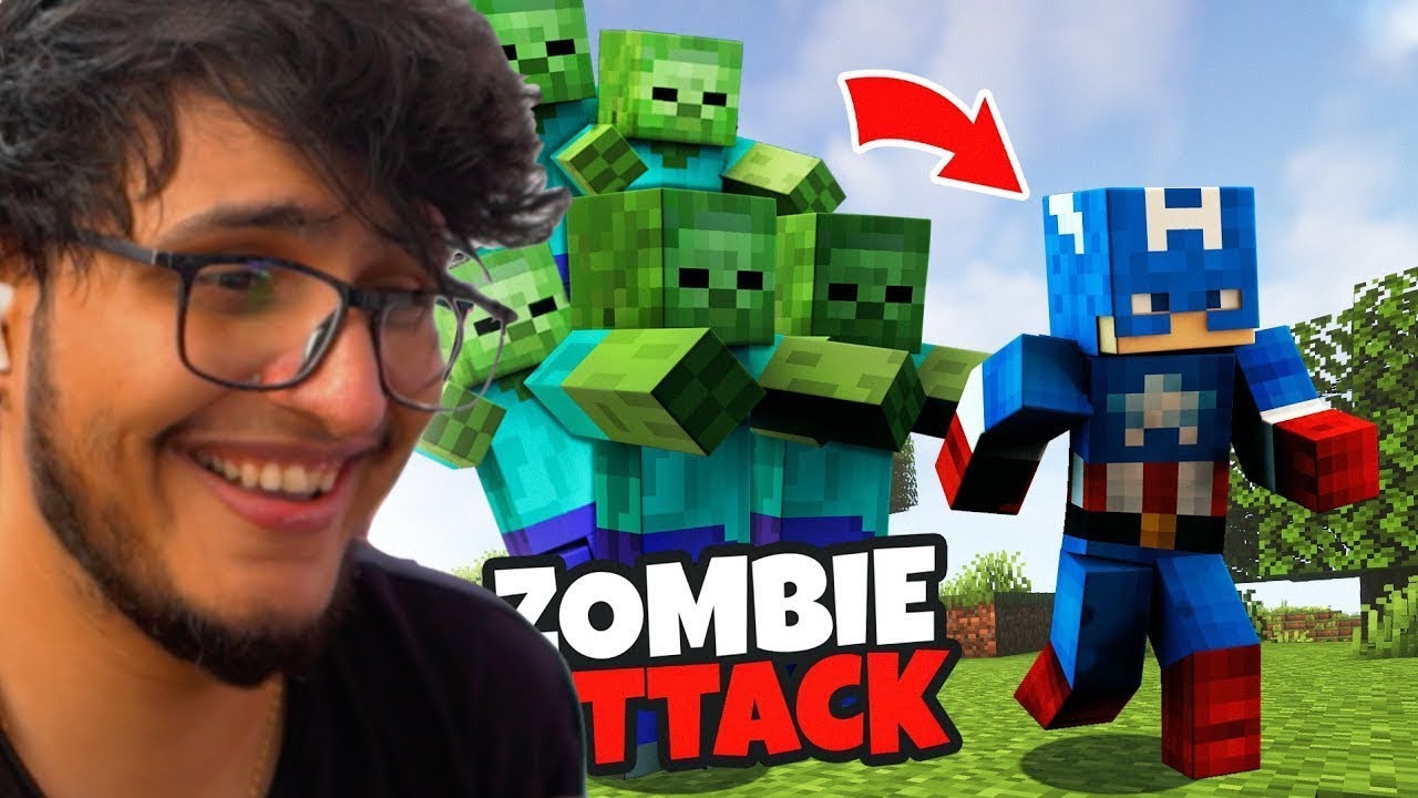 Minecraft But a Zombie Apocalypse is Happening background