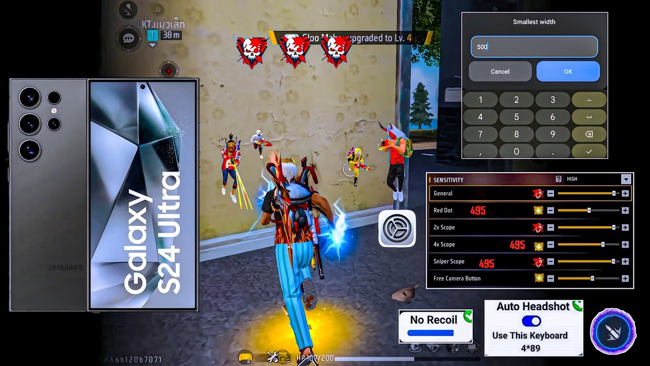 Samsung Galaxy S24 Ultra Full Free Fire Gameplay Review Full Test