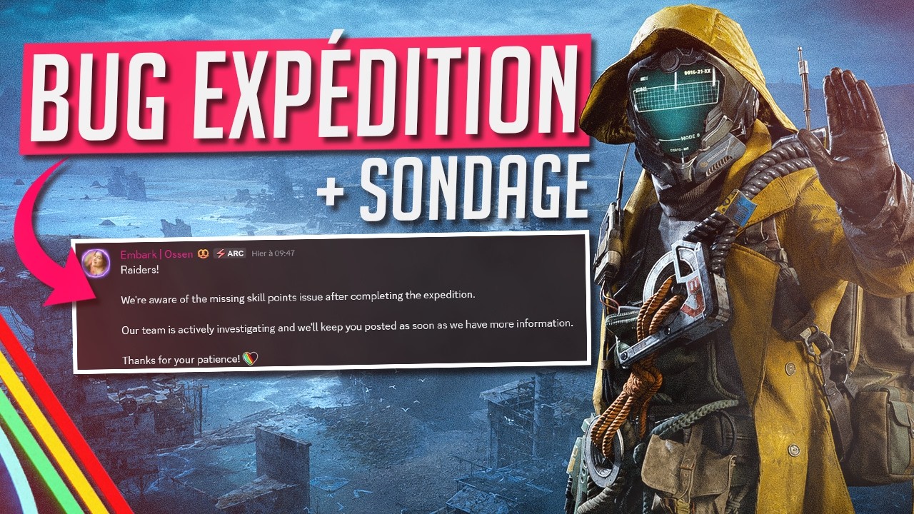 ARC Raiders : Bug d’expédition, Nouveau skin et Sondage d'Embark background