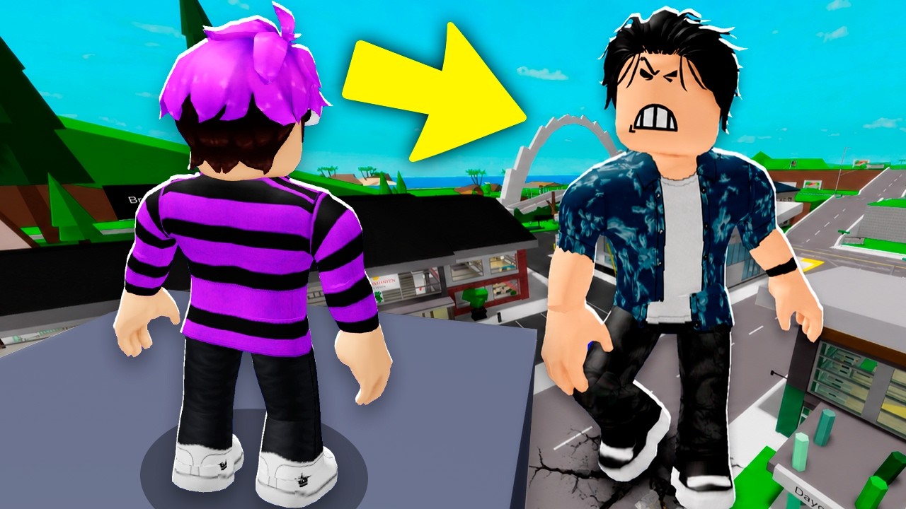 ENCONTRÉ A UNA PERSONA GIGANTE EN BROOKHAVEN RP
