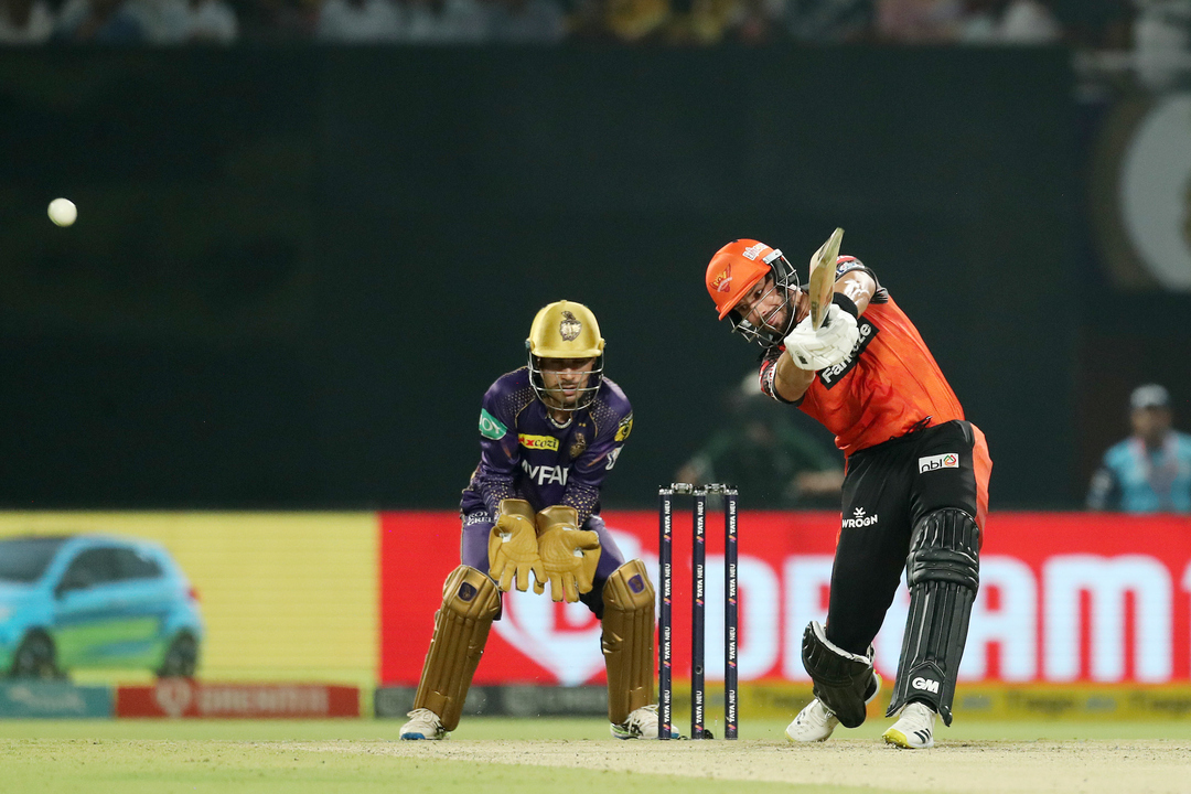 Markram on the charge: Smacks 6, 6, 4 off Suyash Sharma