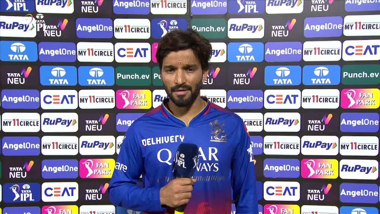M62: RCB vs DC – Rajat Patidar Interview background