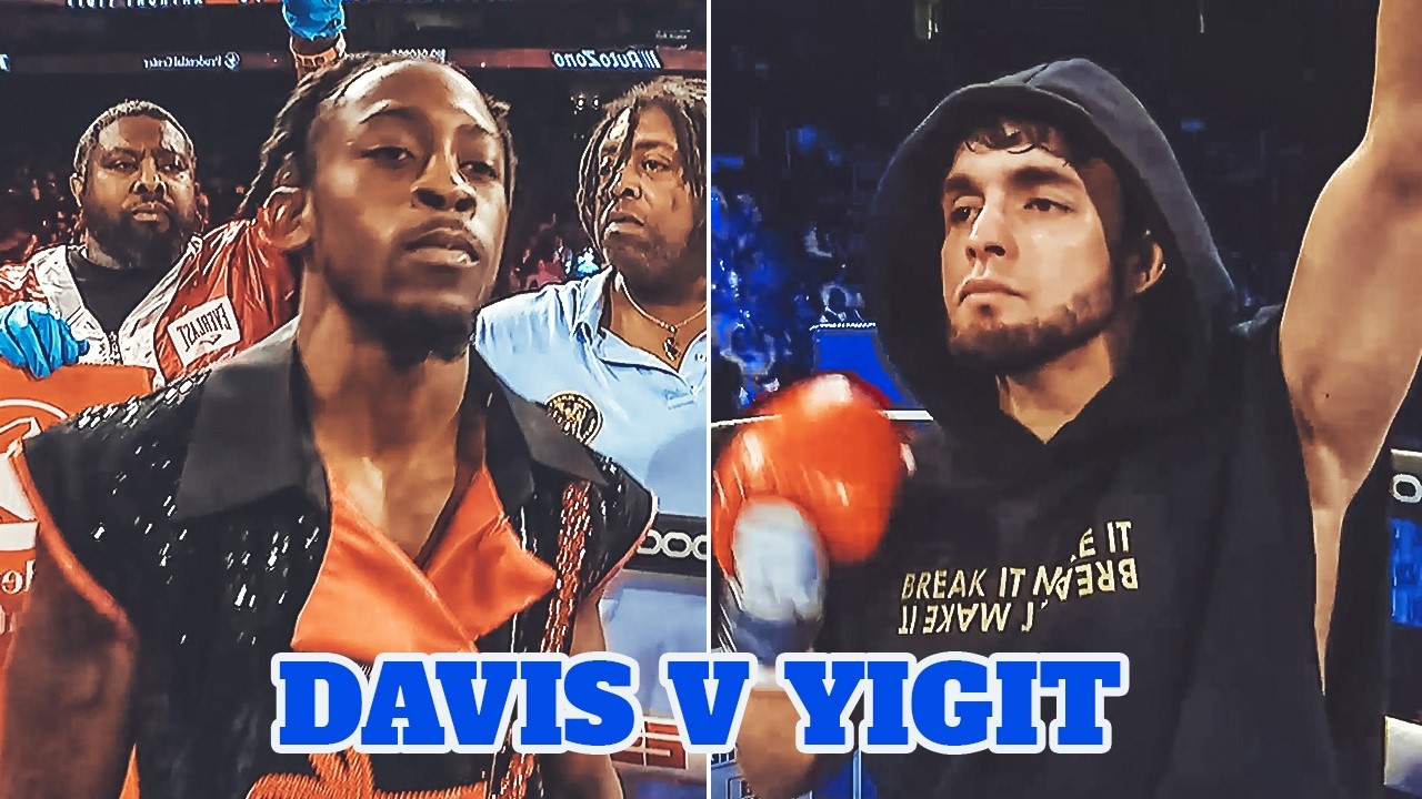 π₯ Keyshawn Davis (USA) vs Anthony Yigit (Sweden) | Full Fight Highlights, Knockout, HD background