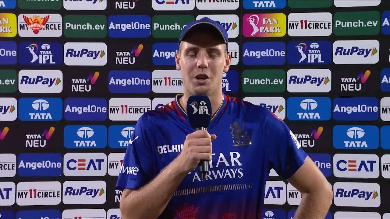 M41: SRH vs RCB – Cameron Green Interview background