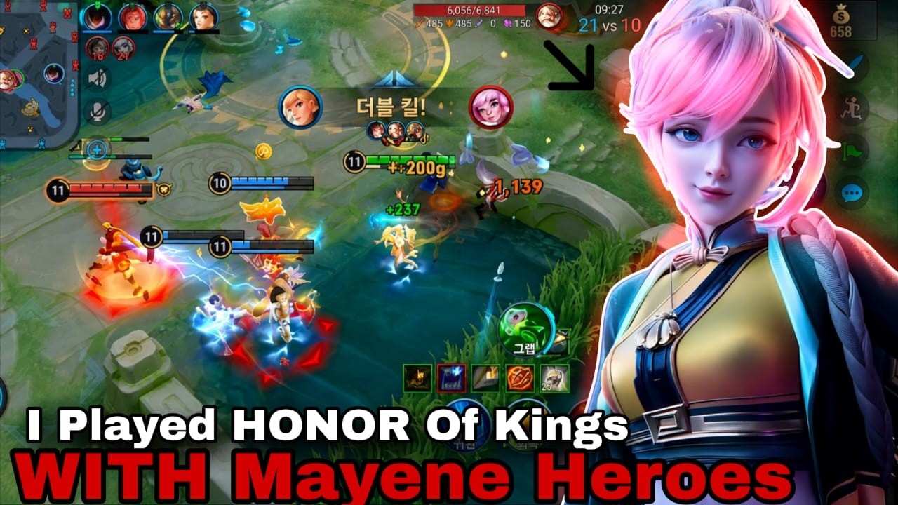 HONOR OF KINGS First Time Gameplay | Mayene Hero 30 Kills 😱 | Insane MVP Match! background