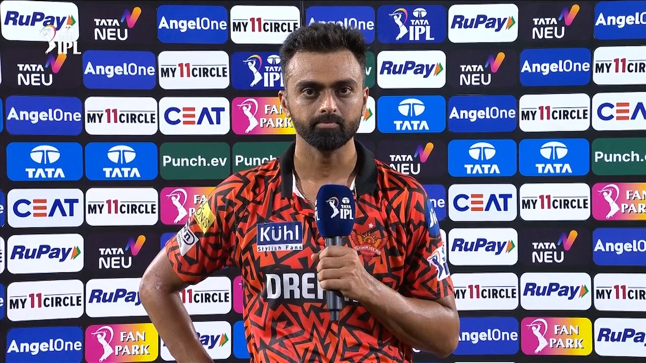 M18: SRH vs CSK – Jaydev Unadkat Interview background