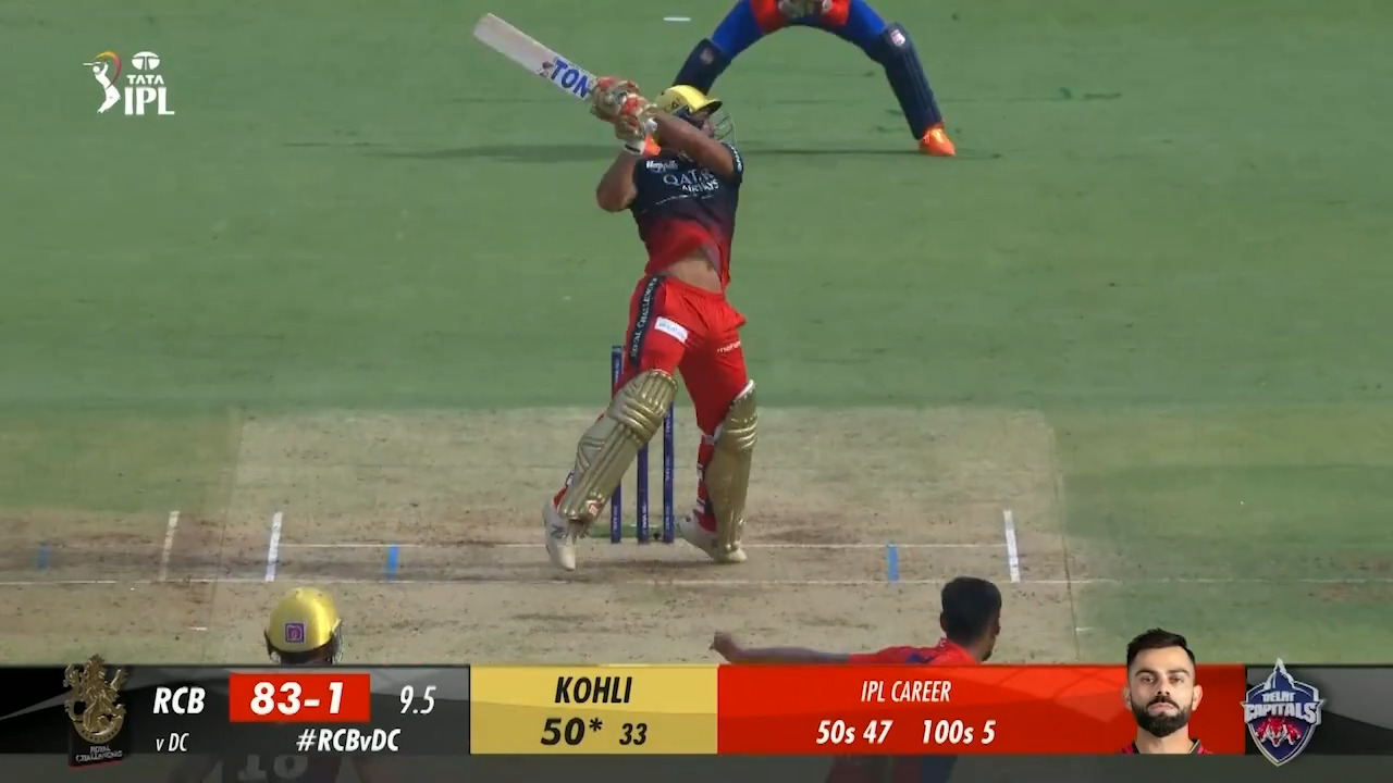 M20: RCB vs DC – Mahipal Lomror Six
