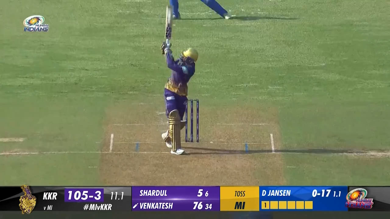 M22: MI vs KKR – Venkatesh Iyer Six